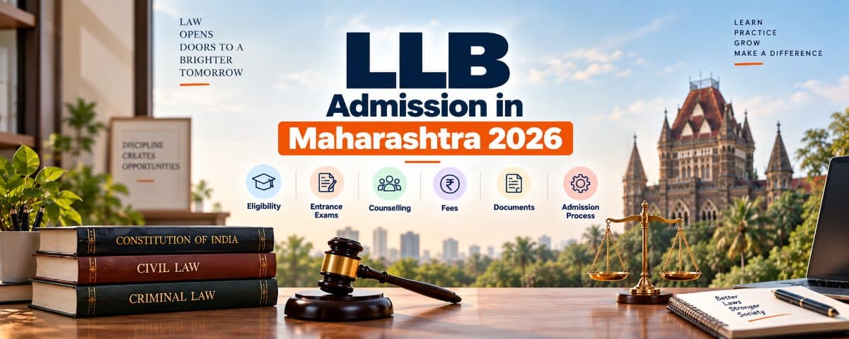 LLB Admission in Maharashtra 2026: Eligibility, Entrance Exams, Counselling, Fees, Documents & Admission Process