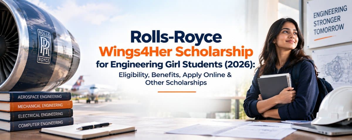 Rolls-Royce Wings4Her Scholarship for Engineering Girl Students (2026): Eligibility, Benefits, Apply Online & Other Scholarships