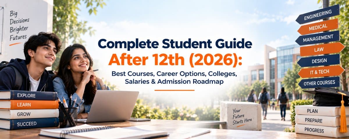 Complete Student Guide After 12th (2026): Best Courses, Career Options, Colleges, Salaries & Admission Roadmap