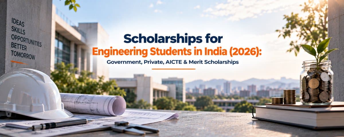 Scholarships for Engineering Students in India (2026): Government, Private, AICTE & Merit Scholarships