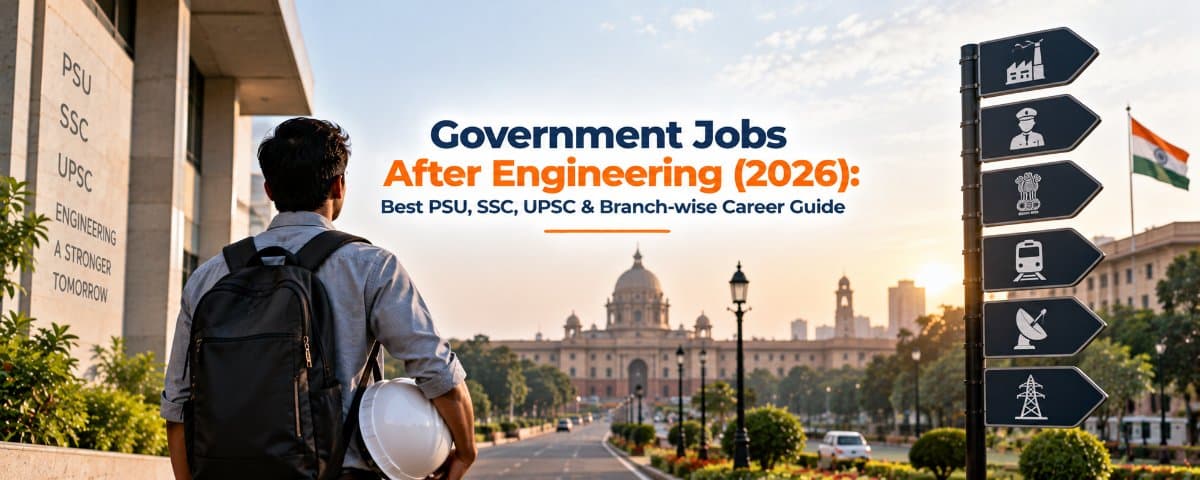 Government Jobs After Engineering (2026): Best PSU, SSC, UPSC & Branch-wise Career Guide