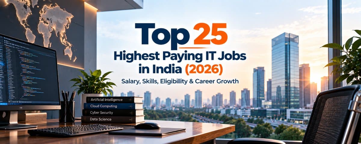 Top 25 Highest Paying IT Jobs in India (2026): Salary, Skills, Eligibility & Career Growth